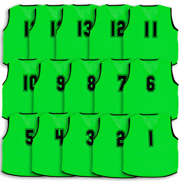 Mesh Training Bibs Numbered 1-15 - Image 2