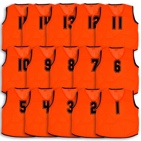 Mesh Training Bibs Numbered 1-15