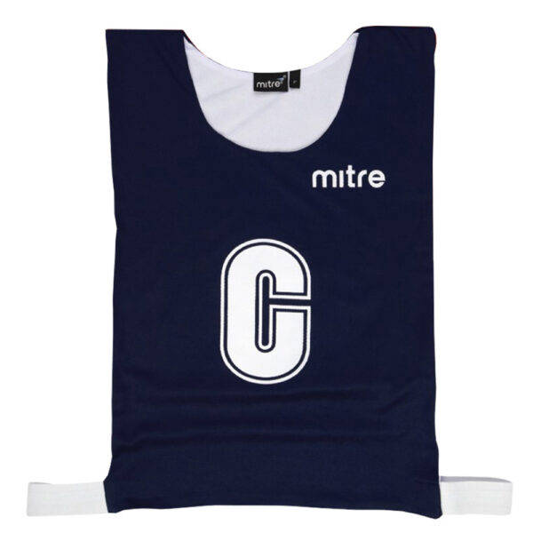 Netball Pro Reversible Bib - Navy/White