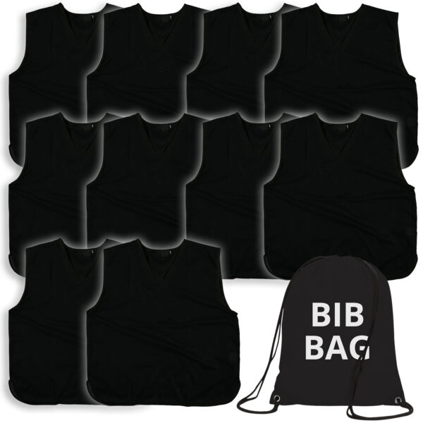 Black Bib – 10 Pack Plus Free Bag