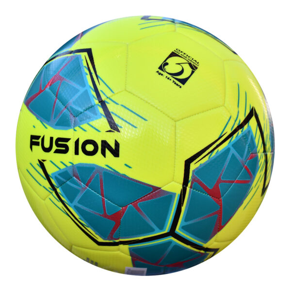 Fusion FIFA Basic Training Football 12 Ball Deal - Yellow/Teal - Image 4