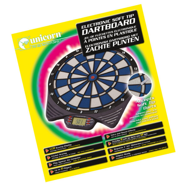 MK 2 -Electronic LCD Soft Tip Dartboard - Image 2