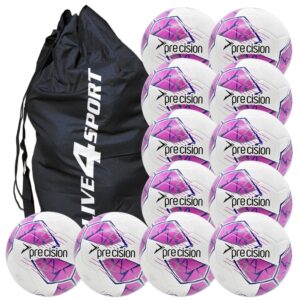 Fusion FIFA Football 12 Ball Deal - White/Pink