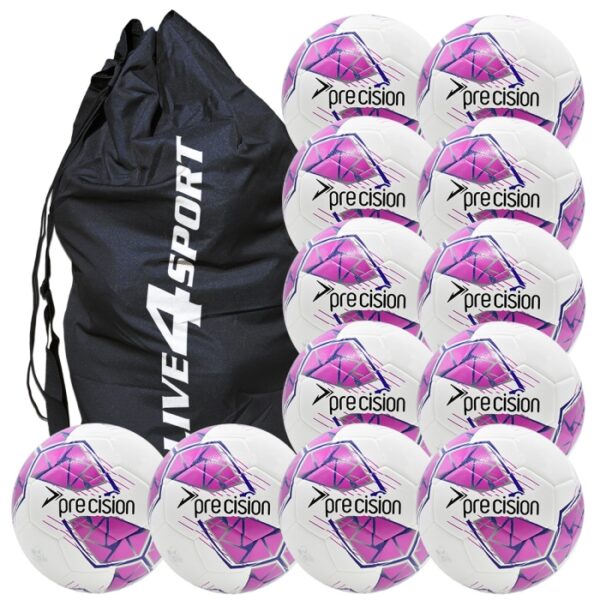 Fusion FIFA Football 12 Ball Deal - White/Pink