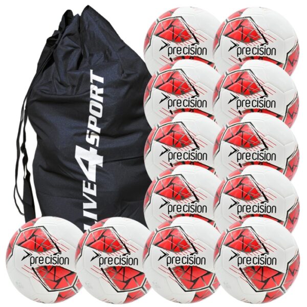 Fusion FIFA Football 12 Ball Deal - White/Red